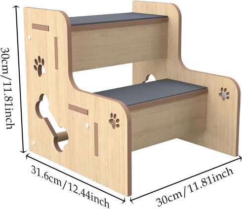 MotiveTech 2 Pet Stair for Dogs and Cats, Step for Bed Access, Layer