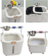 Ywmsfl Parrots Potty Training Stand Detachable Bucket Bird Toilet Perch for Small to Large Cockatiels Lovebirds Stand