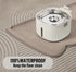 Dog Food Mat Beige, 24 * 15'' Silicone Pet Feeding Mat with Residue Collection Pocket, Waterproof