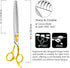 HASHIMOTO Chunkers Dog Grooming Scissors - 8.0 inch Shears for Thick Coats, 26 Teeth, Lightweight, Balanced