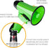 MyMealivos Portable Megaphone Bullhorn 20 Watt Power Speaker with Voice and Siren Modes, Volume Control, Strap (Green)