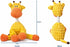Dog Squeaky Plush Toy with Rope - Durable Stuffed Dog Toy with Built-in Squeaker, Interactive Chew Toy for Small