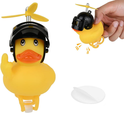 DS. DISTINCTIVE STYLE Middle Finger Rubber Duck Yellow Rubber Duck with Propeller