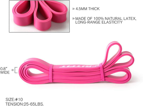 RitFit Pull Up Assist Band, Premium Resistance Band for Pull Up Assistance and Mobility Training