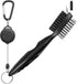 Golf Tool Set, Golf Club Groove Sharpener and Retractable Brush, Re-Grooving Tool and Cleaner for Wedges & Irons