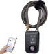 Smart Bluetooth Bike Lock with 110db Alarm, 47 inch Braided Steel Anti-Theft Lock for Scooter/Gate