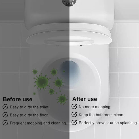 Toilet Splash Guard Urine Diverter - Anti-Splash Pee Guard for Toilet Seat, Ideal for Men, Elderly, Disabled & Boys