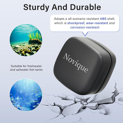 Novique 8mm (5/16 Inches) Mini Aquarium Glass Magnetic Cleaner Brush Small Fish Tank Magnetic Scrubber Suitable