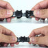 Cat Collars Breakaway with Bell and Bow Tie, Adjustable Safety Plaid Design for Kittens (6.8-10.8in) - Black Plaid