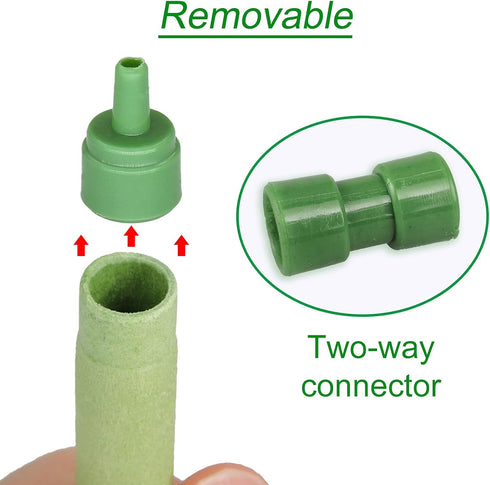 WishLotus 2 Pieces Aquarium Air Stone - Bubble Wall with Suction Cups for Fish Tank