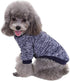 Jecikelon Soft Dog Sweater, Winter Puppy Sweaters, Warm Outfit for Small Dogs, XXS, XS, Navy Blue, Cat Apparel