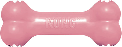 KONG Puppy Goodie Bone, Stuffable Dog Toy for Small Puppies, Natural Rubber Chew Toy, Pink