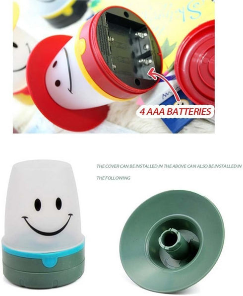 Smile LED Lantern, Portable Night Light Camping Lantern for Kids, Dandelion