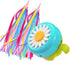 kortes 1 Pack Kids Bike Bell and 2 Pack Streamers for Children's Bike Accessories, Pink, Red, & Blue