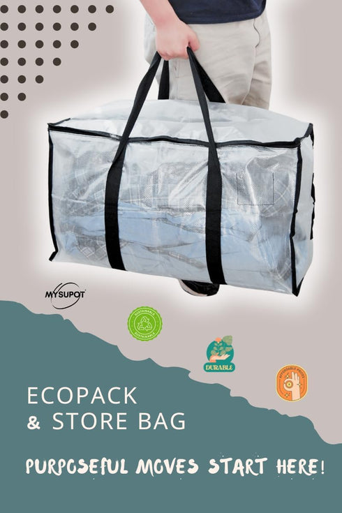 Pack: Pack Adventure & Organization Power Large Black Camp Chair Bag + Transparent & Store Bag