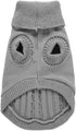 CHBORCHICEN Small Dog Sweaters, Knitted Pet Cat Warm Sweatshirt for Winter, Kitten Puppy Sweater (X-Small, Grey)