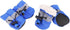 Fdit 4Pcs Dog Shoes Protectors with Elastic Fastening Band Set, Anti-Slip Sole Pet Dog Shoes Boots, Soft Cotton Padded