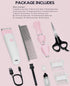 Roiffcly 4 1 Trimmer Trimming Dog Clippers Grooming Kit, in Quiet Cordless Dog Paw & Nail Grinder, Small Cat Clippers