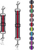 Dog Safety Clip 2pcs, Prong Collar Backup Clips with Dual Metal Clasps, Adjustable Reflective Nylon Harness to Collar