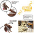 Gigwi Interactive Cricket Cat Toy, Automatic Squeaky Toy for Cats, Play and Squeak Electronic Cricket
