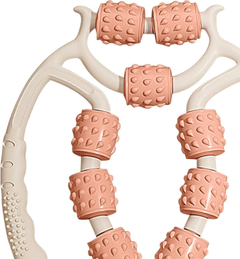 harayaa 9 Muscle Roller for Legs Massage Rollers for Muscles Manual Wheels Cellulite Roller for Thighs Foam Roller