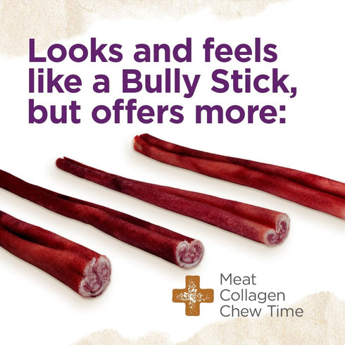 Natural Farm Odor-Free Super Collagen Dog Chews - 12-Inch, 5-Pack - 100% Natural Angus Hide Collagen Treats