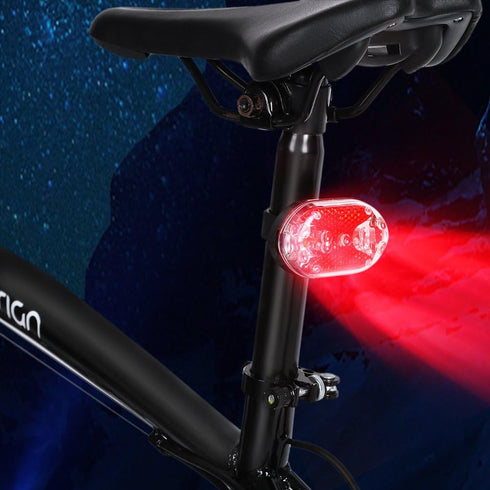 LED Bike Rear Light, Outdoor Waterproof Safety Light, Night Riding Warning Accessory with Red/White Light