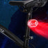 LED Bike Rear Light, Outdoor Waterproof Safety Light, Night Riding Warning Accessory with Red/White Light