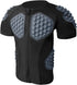 Padded Compression Shirt for Kids - Youth Boys Girls Protective Football Shirts for Ski, Paintball, Rugby