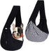 FDJASGY Small Pet Sling Carrier, Hands-Free Reversible Papoose Bag with Pocket Safety Belt for Dogs Cats