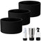 Honeydak 3 Pieces Silicone Sleeve Bottom Base Accessories for 16 oz Spray Bottles, Anti Slip Cover for Water Bottles