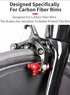 One Pair CNC Bike Brake Pads, Professional Bicycle Caliper Brake Pads for Carbon Rim Road Bike Brake Blocks Set
