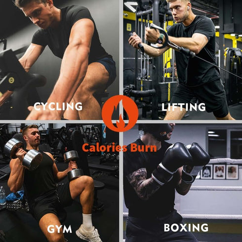 FEVOHOT Sauna Shirt for Men Short Sleeve Compression Sweat Suit Loss Body Shaper T-Shirt Heat Trapping Workout Gym