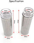 baoauh 10pcs Aquarium Stainless Steel Mesh Filter Guard Stainless Steel Filter Inlet Sleeve Mesh Shrimp Nets Special