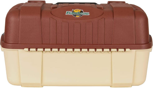 Flambeau Outdoors 2059 Portable All-Weather Tackle Storage - 7-Tray, Maroon/Tan