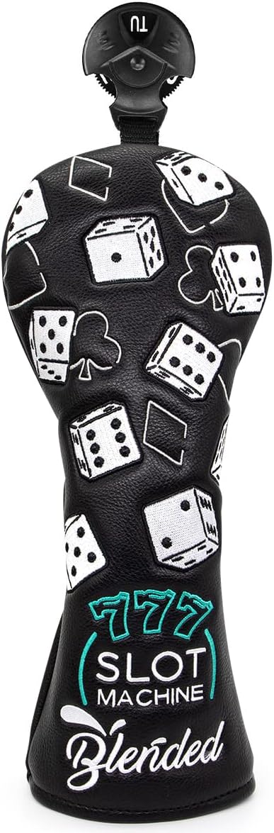 Golf Club Covers, Leather Lucky 777 Blade Putter Headcover, Driver Covers, Fairway Wood, Hybrid Head Cover, 3 Wood