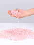 1lb Decorative Tumbled Gravel Pink Rose Quartz Crystals for Fish Tank, Polished Natural Gem Rocks
