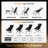 Backpacking MOON LENCE Folding Portable High Back Camping Chairs for Adults, Adjustable Oversize Lightweight for Beach