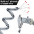 Heavy Duty Fishing Lanyard, Retractable Coiled Tether with Carabiner for Pliers, Boating, Tools