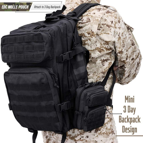 LIVANS Tactical Molle Utility Pouch, EDC Tool Pouch Mini Waist Pouches for Medical IFAK Pack