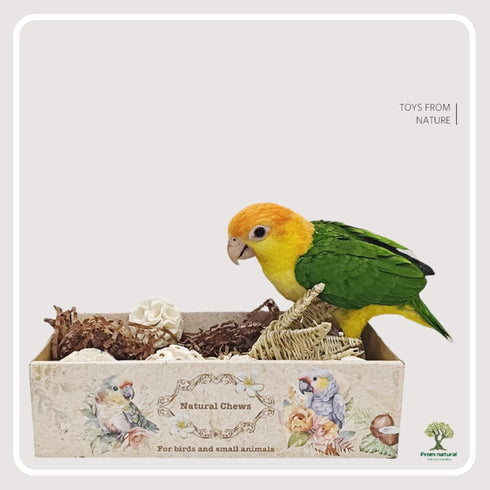 Generic Bird Toys Bird Foraging Shredding Chewing Parrot Foraging Shredding Toys Chewing Toy Birdcage Accessories