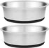 Taglory 2 Cup Stainless Steel Dog Bowls Set of 2 for Food and Water, Anti-Slip Silicone Base, Rust Resistant, 17oz,