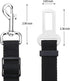 Elisel 2 Packs Adjustable Length Pet Dog Cat Car Seat Belt | Pet Accessories for Dogs, Cats, and Pets (Black)