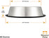 Neater Pet Brands Stainless Steel No-Skid & Non-Tip Dog Bowl for Food or Water, 64 oz