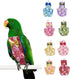 LATIOBRO Floral Bird Diaper Nappy Clothes Reusable Washable Cloth for Parrot Macaw Budgies