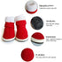 URBEST 2 Pairs Santa Red Christmas Puppy Shoes Boots, 5#