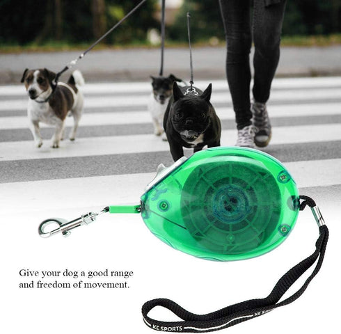 Retractable Dog Leash, Flexible Automatic Lightweight Nylon Traction Strap for Small Medium Dogs and Cats (Green)