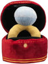 Squeak Plush Toy, Diamond Ring Case, Stuffed Pet Chew Soft Supplies Dog Toy for Dog Wedding