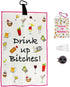 Par 3 Kit with Golf Towel, Tee Bag with 4 Tees, Bling Golf Ball Marker with Hat Clip - Perfect Golf Gift for Women