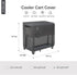 80-100 40L 20W 34H inch, Waterproof Cooler Cart Cover Fits Quart Patio Party Ice Chest Rolling Cooler, x x Black
